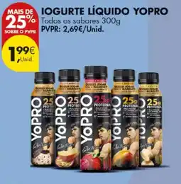 Pingo Doce iogurte líquido yopro promoção