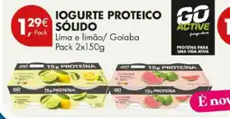 Pingo Doce Iogurte proteico sólido go active promoção