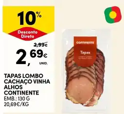 Continente Tapas lombo cachaço vinha alhos continente promoção