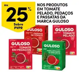 Continente Nos produtos em tomate pelado, pedaços e passatas da marca guloso promoção