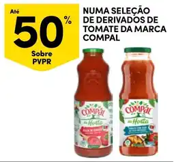 Continente Numa seleção de derivados de tomate da marca compal promoção
