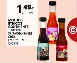 Continente Molhos étnicos continente promoção
