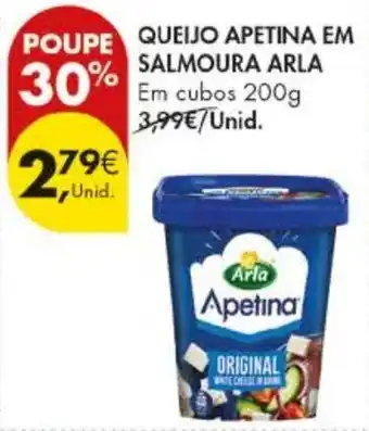 Pingo Doce Queijo apetina em salmoura arla promoção