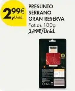 Pingo Doce Presunto serrano gran reserva promoção