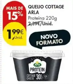 Pingo Doce Queijo cottage arla promoção
