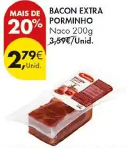 Pingo Doce Bacon extra porminho naco promoção