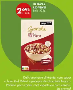 Pingo Doce Granola red velvet pingo doce promoção
