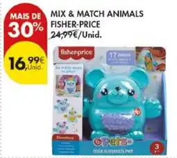 Pingo Doce mix & match animals fisher-price promoção