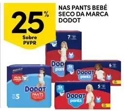 Continente Nas pants bebé seco da marca dodot promoção