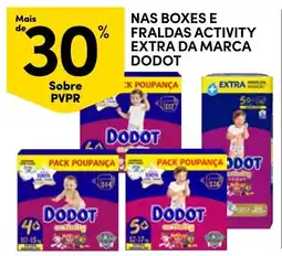 Continente Nas boxes e fraldas activity extra da marca dodot promoção