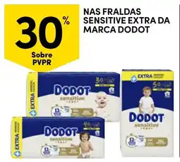 Continente Nas fraldas sensitive extra da marca dodot promoção