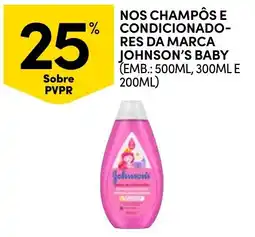 Continente Nos champôs e condicionado- res da marca johnson's baby promoção