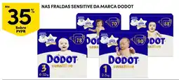 Continente Nas fraldas sensitive da marca dodot promoção