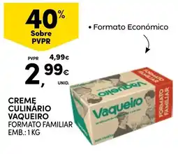 Continente Creme culinário vaqueiro formato familiar promoção