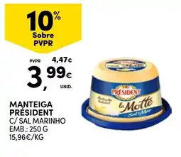 Continente Manteiga president c/ sal marinho promoção
