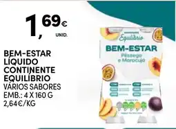 Continente Bem-estar liquido continente equilibrio promoção