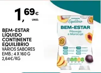 Continente Bem-estar liquido continente equilibrio promoção