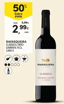 Continente Ravasqueira clássico, tinto promoção