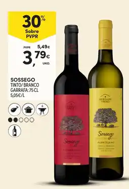 Continente Sossego tinto/branco promoção