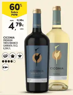 Continente Ciconia premium tinto/branco promoção