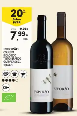 Continente esporão colheita biológico tinto/branco promoção