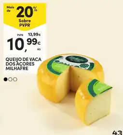 Continente queijo de vaca dos açores milhafre promoção