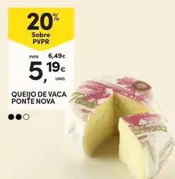 Continente Queijo de vaca ponte nova promoção