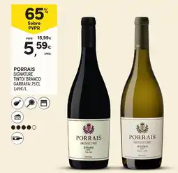 Continente Porrais signature tinto/branco promoção