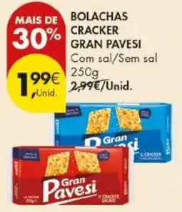 Pingo Doce Bolachas cracker gran pavesi promoção