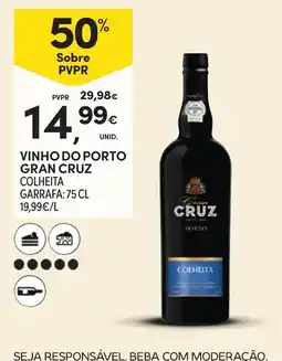 Continente vinho do porto gran cruz colheita promoção