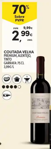 Continente Coutada velha premium alentejo tinto garrafa promoção