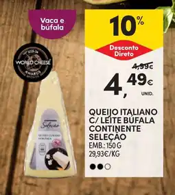 Continente Queijo italiano c/ leite bufala continente seleção promoção