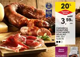 Continente Chourica signature continente seleção promoção