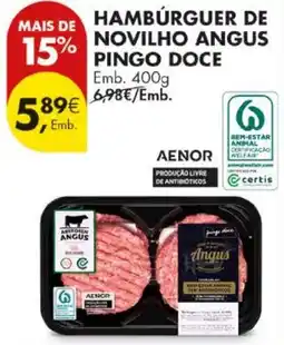 Pingo Doce Hambúrguer de novilho angus pingo doce promoção