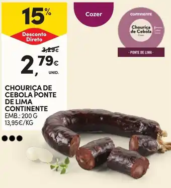 Chourica de cebola ponte de lima continente