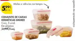 Pingo Doce Conjunto de caixas herméticas smukee promoção