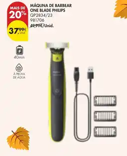 Pingo Doce máquina de barbear one blade philips promoção