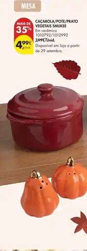 Pingo Doce Caçarola pote prato vegetais smukee promoção