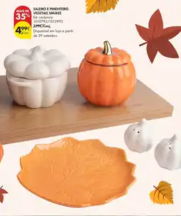 Pingo Doce Saleiro e pimenteiro vegetais smukee promoção