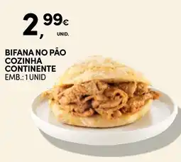 Continente Bifana no pão cozinha continente promoção