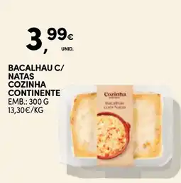 Continente Bacalhau C/ natas cozinha continente promoção