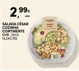 Continente Salada césar cozinha continente promoção
