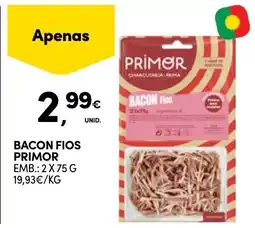 Continente Bacon fios primor promoção