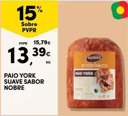 Continente Paio york suave sabor nobre promoção