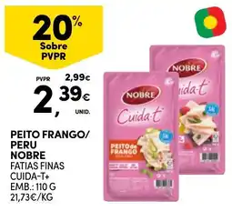 Continente Peito frango peru nobre fatias finas cuida-t+ promoção