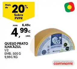 Continente Queijo prato ilha azul promoção