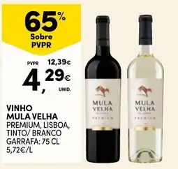 Continente Vinho mula velha promoção