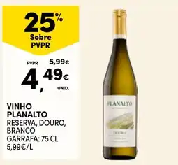 Continente vinho planalto reserva, douro, branco promoção