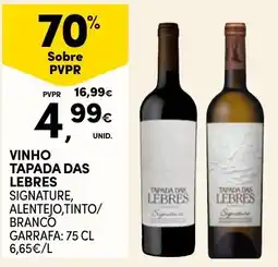 Continente Vinho tapada das lebres promoção