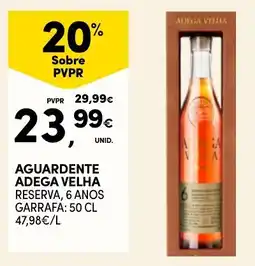 Continente Aguardente adega velha reserva promoção